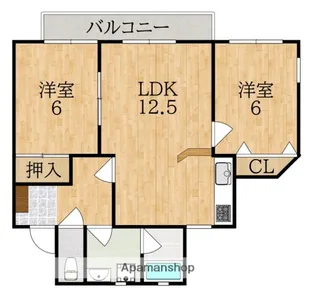 ディアガーデン千寿【3階】の間取り