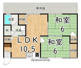 サンモール富士【1階】の間取り