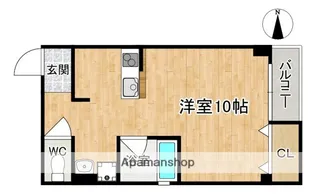パルジュミサト【2階】の間取り
