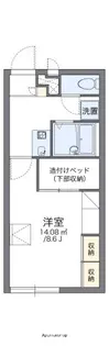 レオパレスセジュール【106号室】の間取り