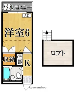 レオ四条大路【1階】の間取り