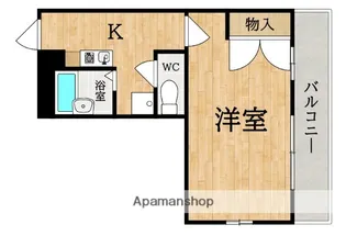 レオパレス大陽壱番館【2階】の間取り