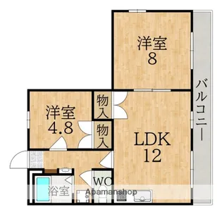 ウィステリア学園前【2階】の間取り