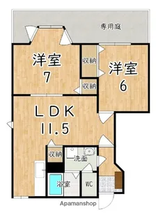 レスポワール C【1階】の間取り