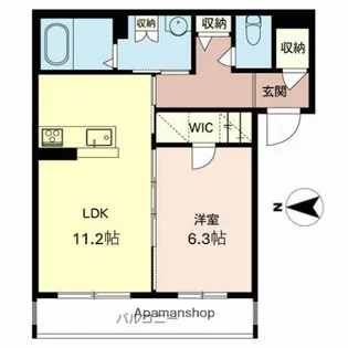 メゾン・ド・グレイス【2階】の間取り