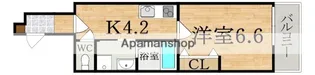 クレアール小泉東【3階】の間取り