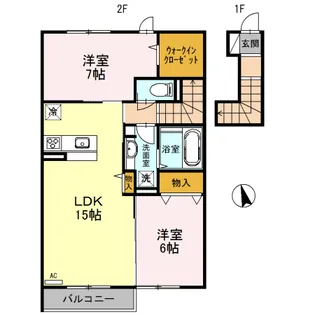 グランパルクⅡ【2階】の間取り