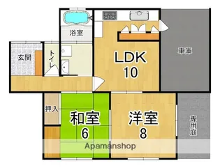 マルリーマルメゾン【1階】の間取り