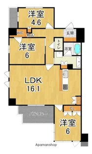 シエリア西大寺【8階】の間取り