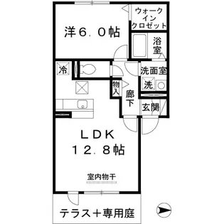 リヴェール【1階】の間取り