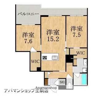 シャーメゾンフゥ【3階】の間取り