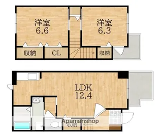 ヴェルメゾンⅡ号館【1階】の間取り