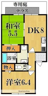 ユーエムアイリスコート【1階】の間取り