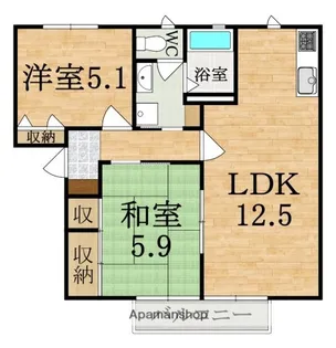 セントポーリア【2階】の間取り