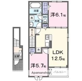 エスタシオンコート【2階】の間取り