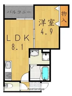 クレアール五位堂【1階】の間取り
