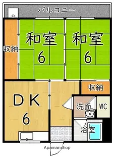 石田マンション【3階】の間取り