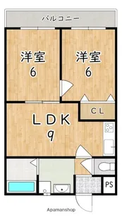 パール香芝【1階】の間取り