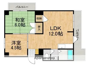 第二岡田マンション【2階】の間取り