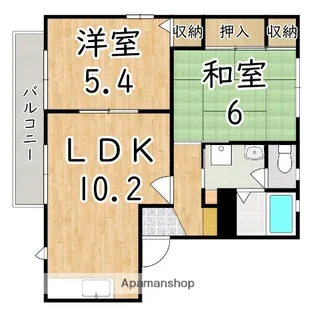 エルドラード五位堂B【2階】の間取り