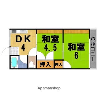 シティハイム藤本【1階】の間取り