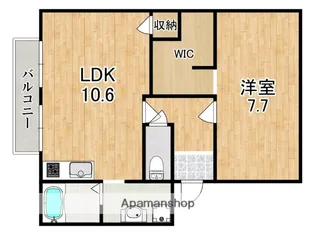 レーベンハイム【1階】の間取り