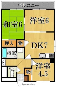 コンコルデLAファイエット【2階】の間取り