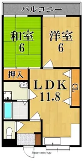 セントーサ西大和【2階】の間取り
