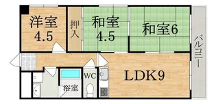 メゾン大和東生駒【2階】の間取り