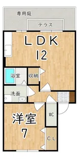 アドゥニスハイツ C棟【1階】の間取り