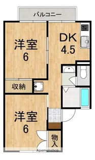 セジュール西大寺【2階】の間取り