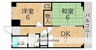 あやめ池ガーデンハイツ【6階】の間取り