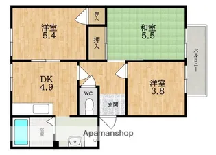 パストラル【1階】の間取り