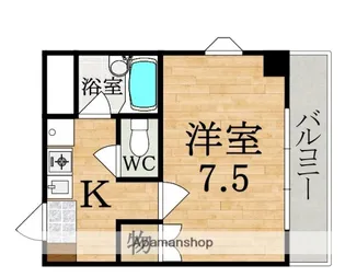 M’SCOURT奈良町【3階】の間取り