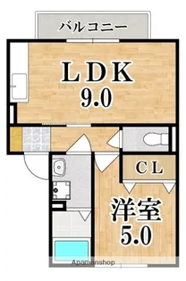 アトリオ・フランB【2階】の間取り