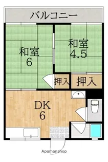 寺本ハイツ【1階】の間取り