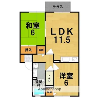 サニードゥウエリングⅡ【1階】の間取り