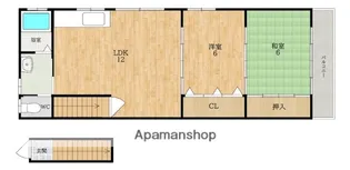 Rー15郡山ハイツ【2階】の間取り