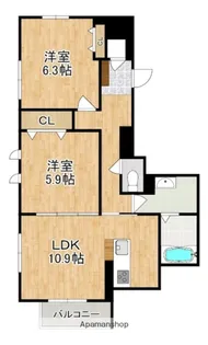 シャーメゾン アンジュ【2階】の間取り