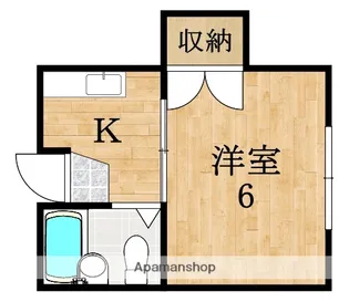 ライフ寧楽【1階】の間取り