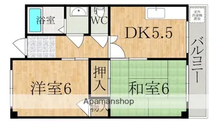 西田ニューハイツ【2階】の間取り