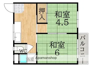 学園大和ハイツ【3階】の間取り