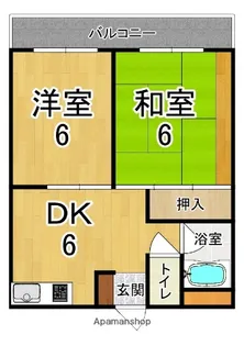 ハイツ小嶋【1階】の間取り