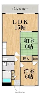 セントラルコート香芝【2階】の間取り