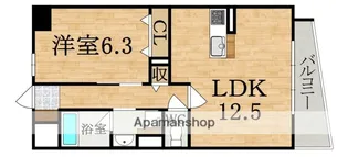 エトワール倭【1階】の間取り