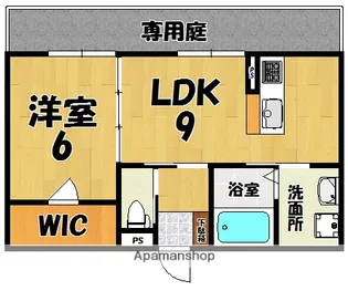 シャーメゾン七条【1階】の間取り