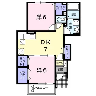 サン ローレル【1階】の間取り