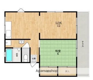 ソファレメゾネット【2階】の間取り