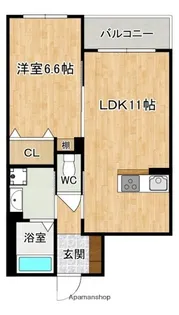 CALME ALLEY (カルムアレイ)【2階】の間取り
