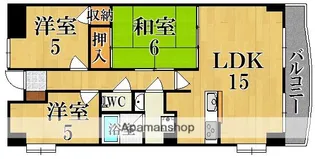 アルファパレス【5階】の間取り